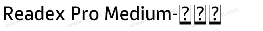 Readex Pro Medium字体转换